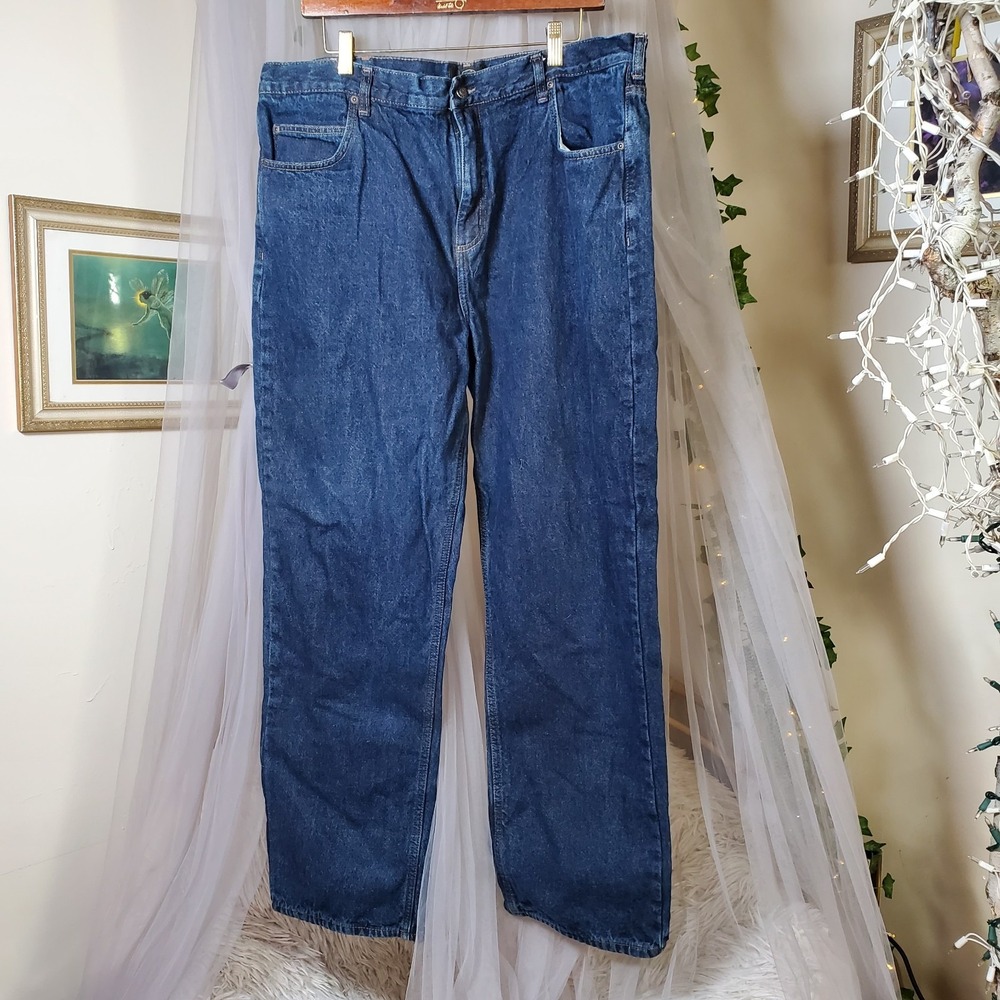 RedHead Flannel Lined Denim‎ Jeans 40x34 Fits 41x32 Work Outdoor Straight Leg